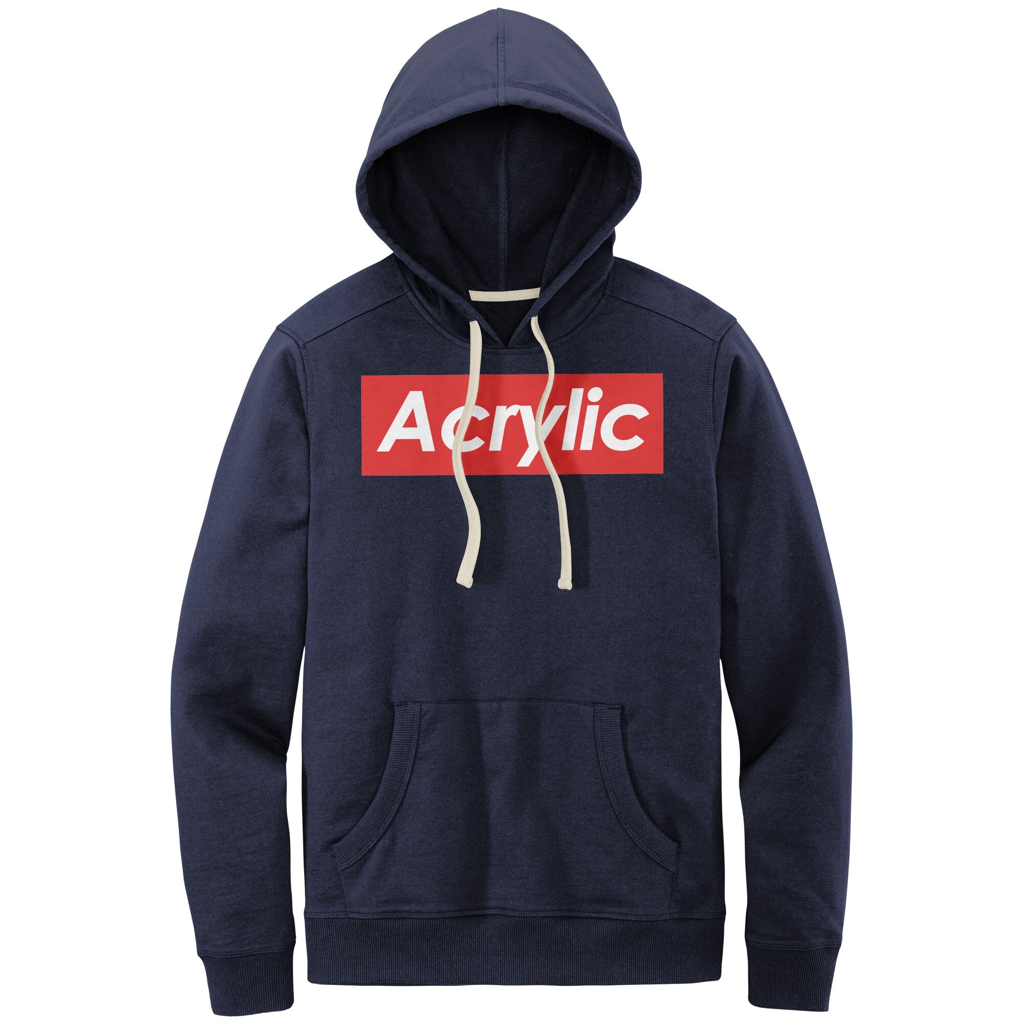 Acrylic Supreme-Themed Hoodie