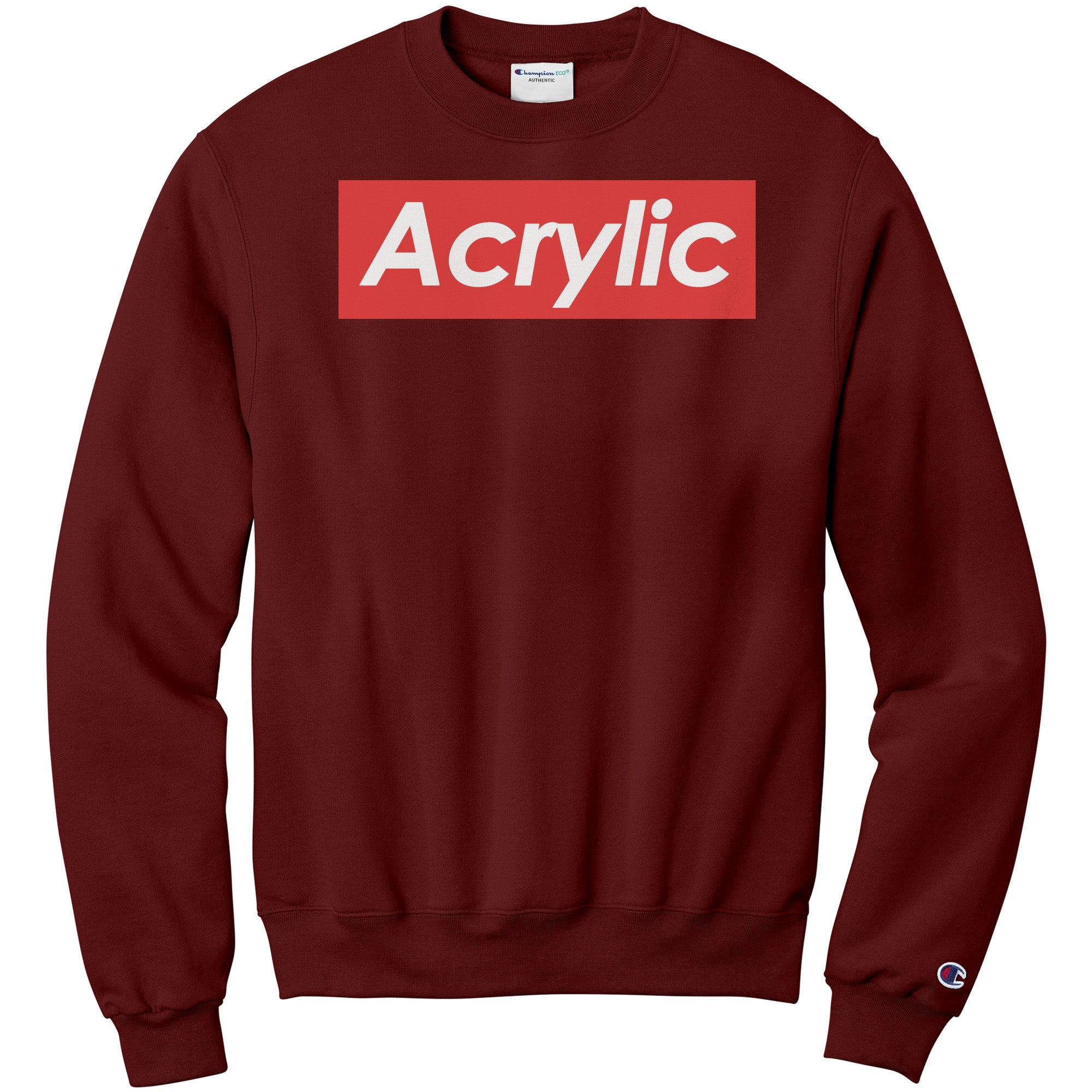 Acrylic supreme themed sweatshirt