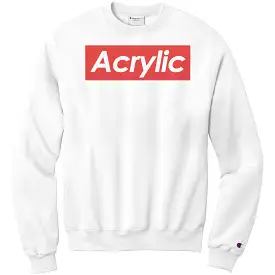 Acrylic Supreme-Themed Sweatshirts