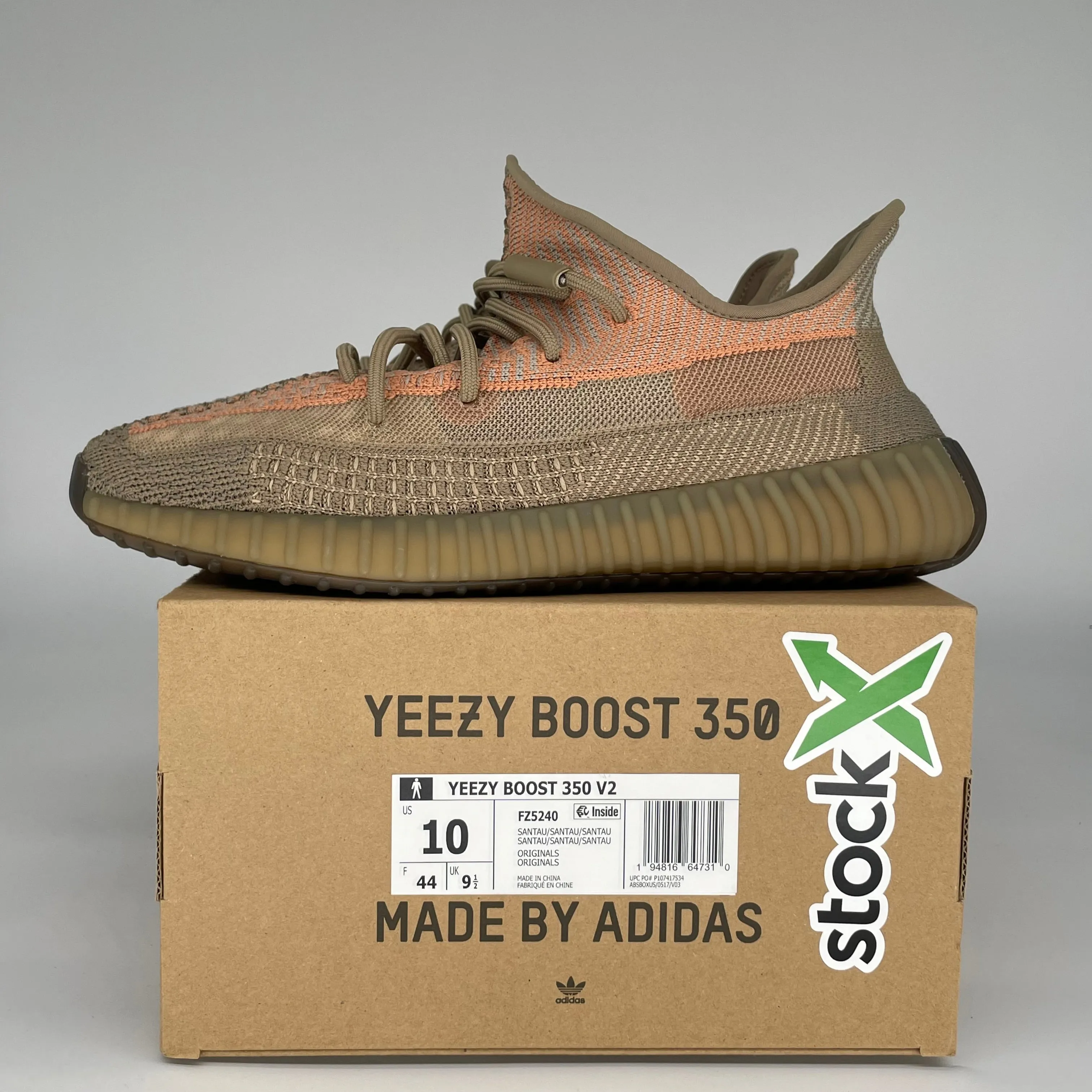 ADIDAS YEEZY 350 V2 SAND TAUPE SIZE 10 FZ5240