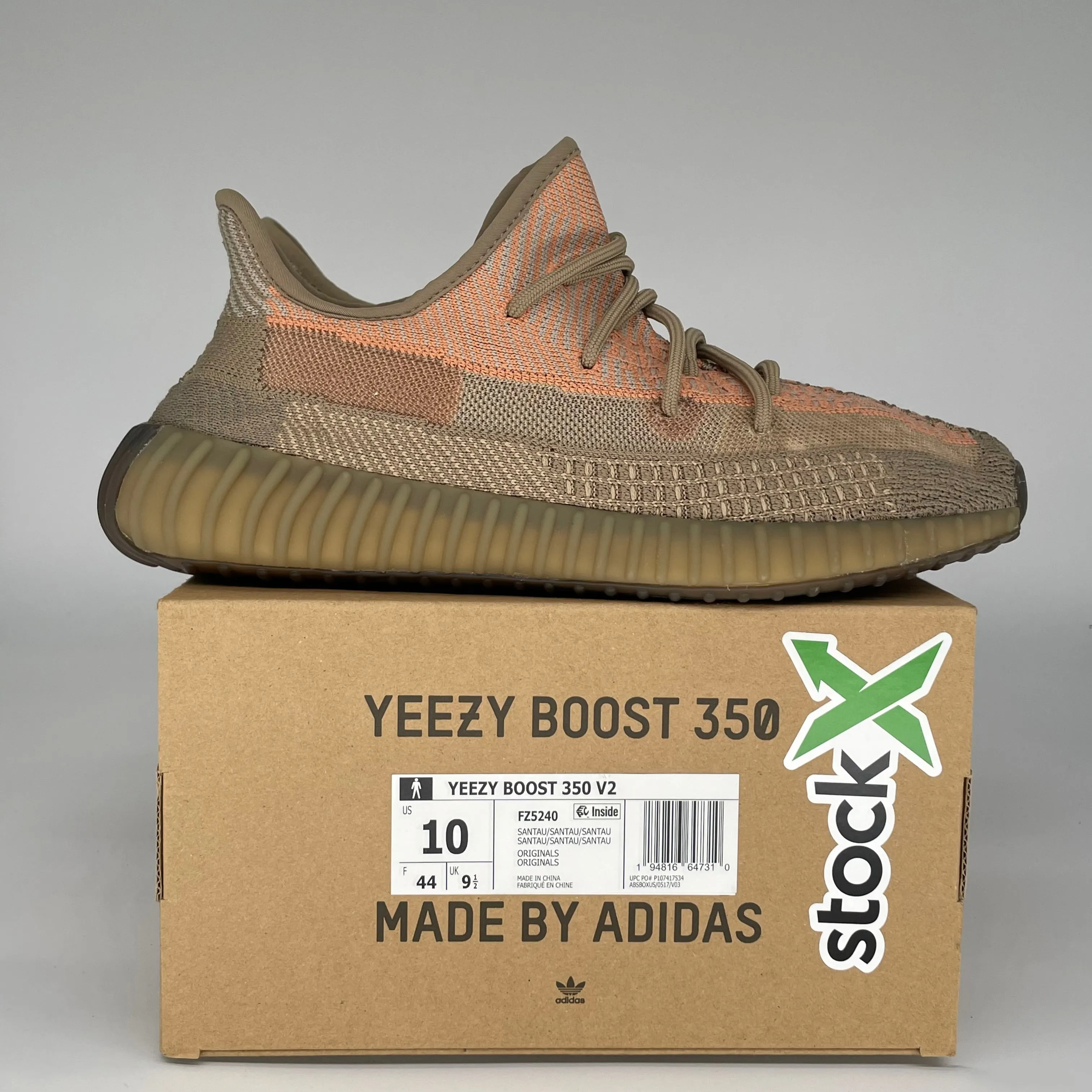 ADIDAS YEEZY 350 V2 SAND TAUPE SIZE 10 FZ5240