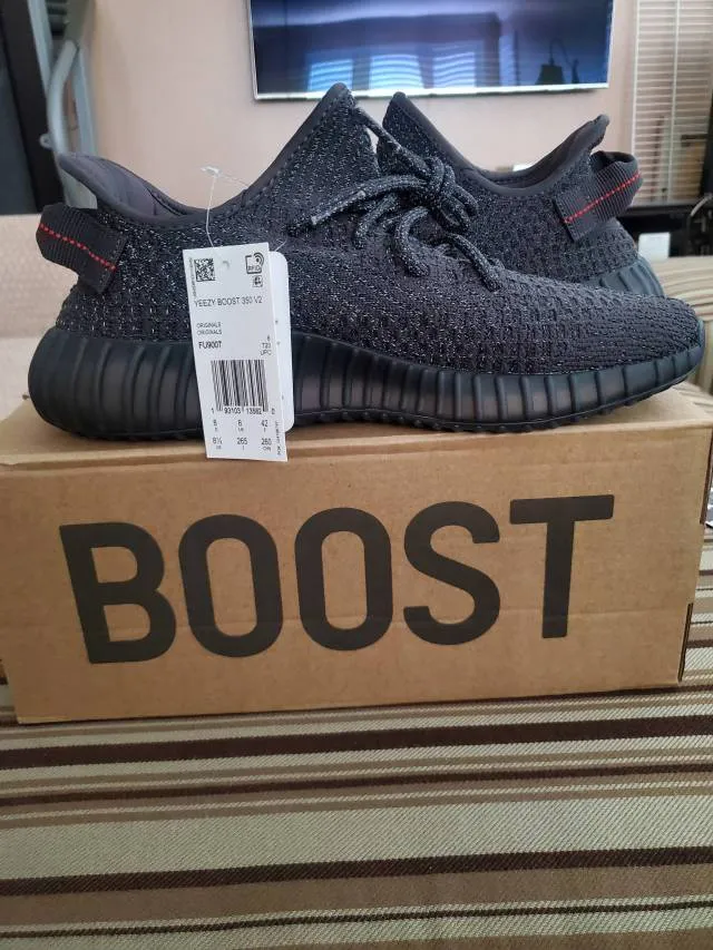 Adidas Yeezy Boost 350 V2 Static Black (Reflective)