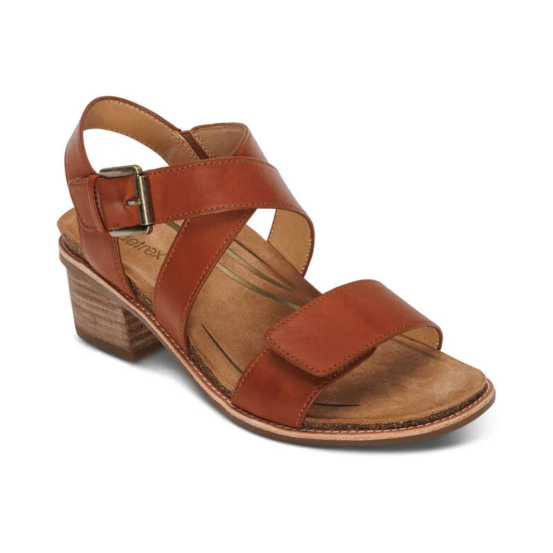 Aetrex Kristin Cognac Women's Sandal