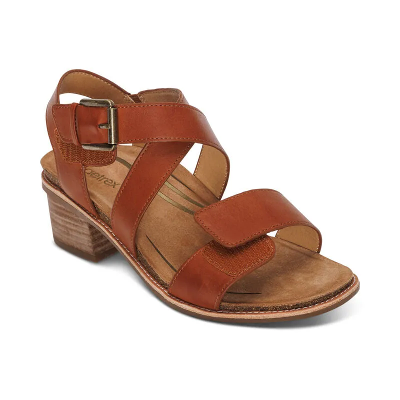 Aetrex Kristin Cognac Women's Sandal