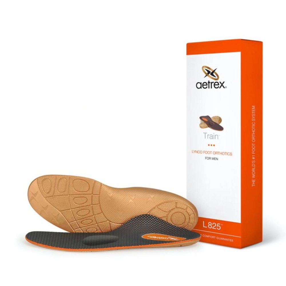 Aetrex Men's L825M Train Posted Orthotics W/ Metatarsal Support