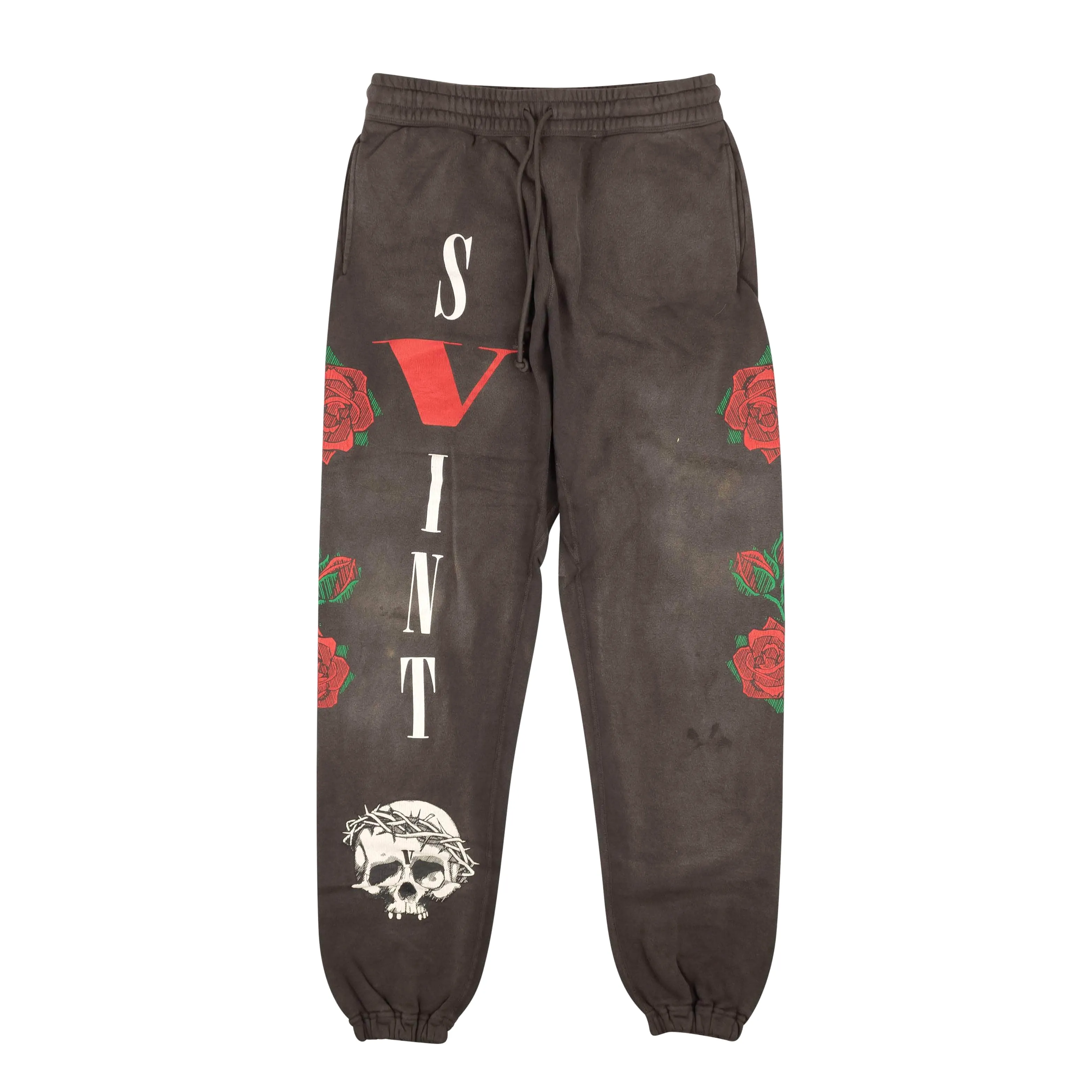 Aged Black Vlone x Saint Michael Sweatpants