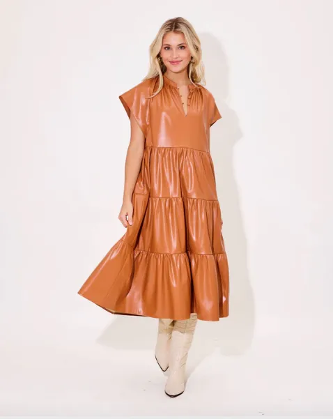 Alden Adair Pippa Dress in Caramel