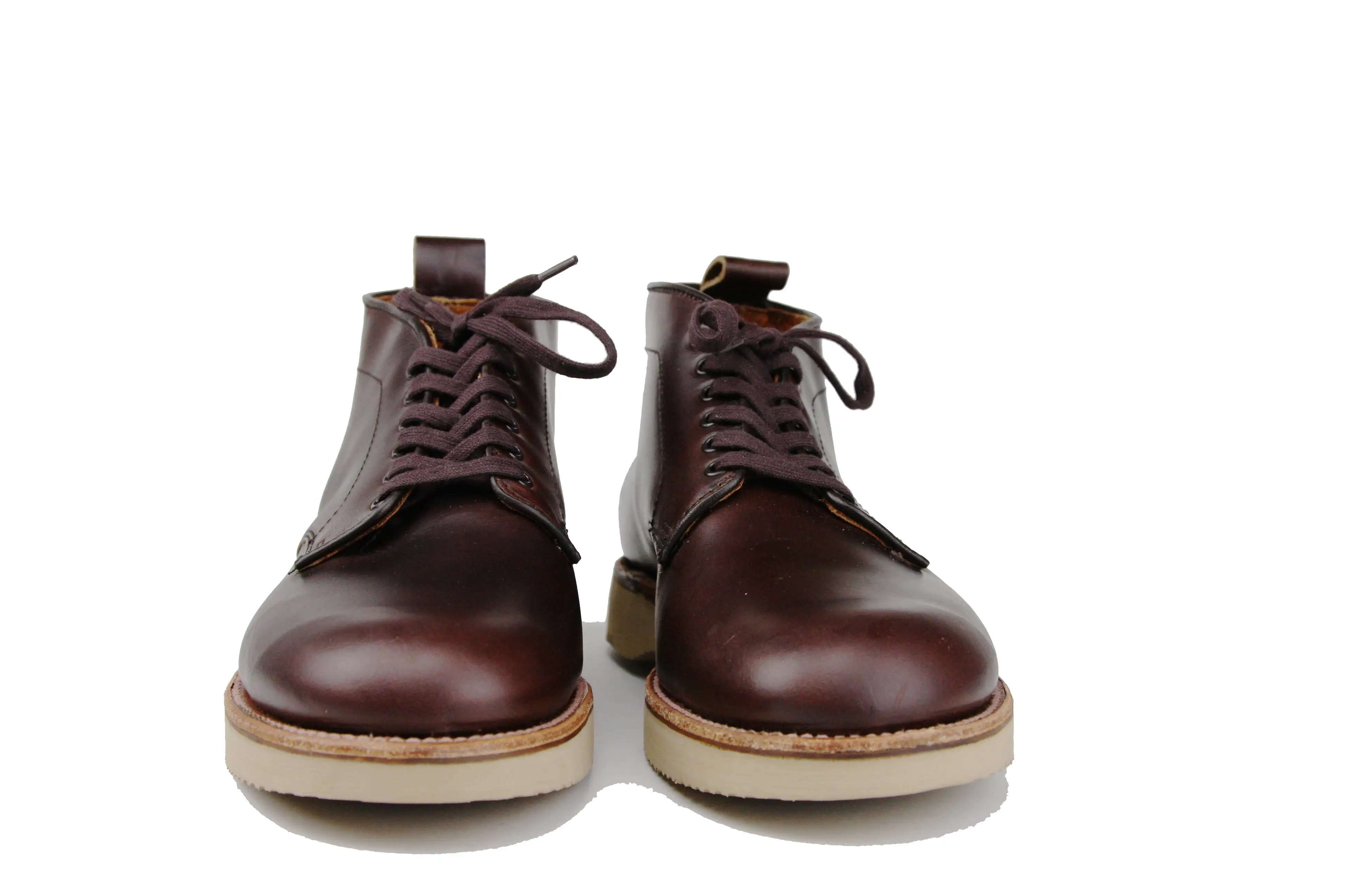 Alden Brown Chromexcel Plain Toe 6-Eye Chukka on Wedge Sole