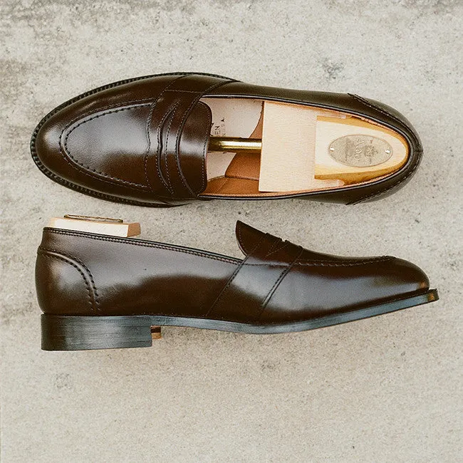 Alden Dark Brown Fullstrap Slip-On