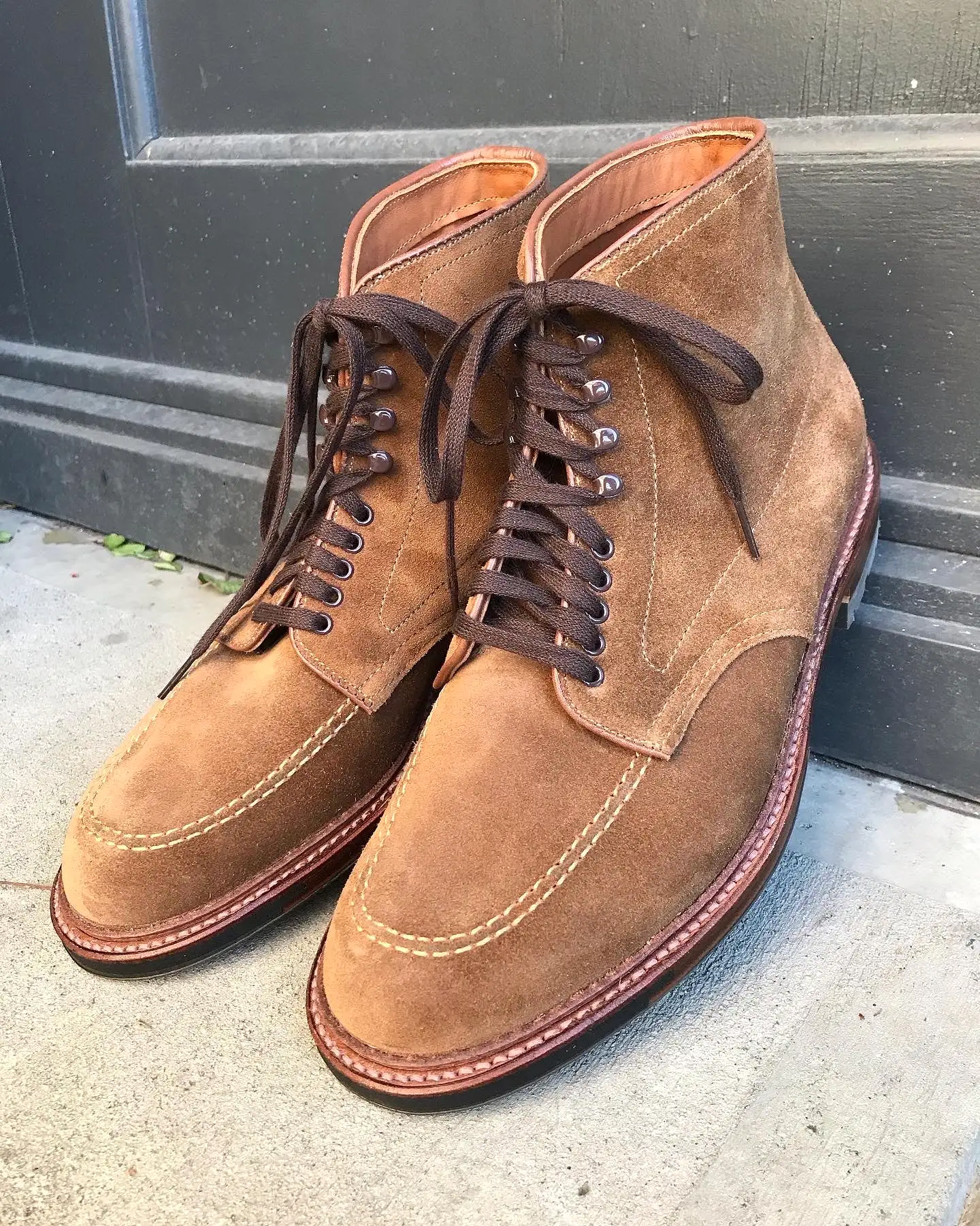 Alden Indy Workboot Snuff Suede with Commando Sole