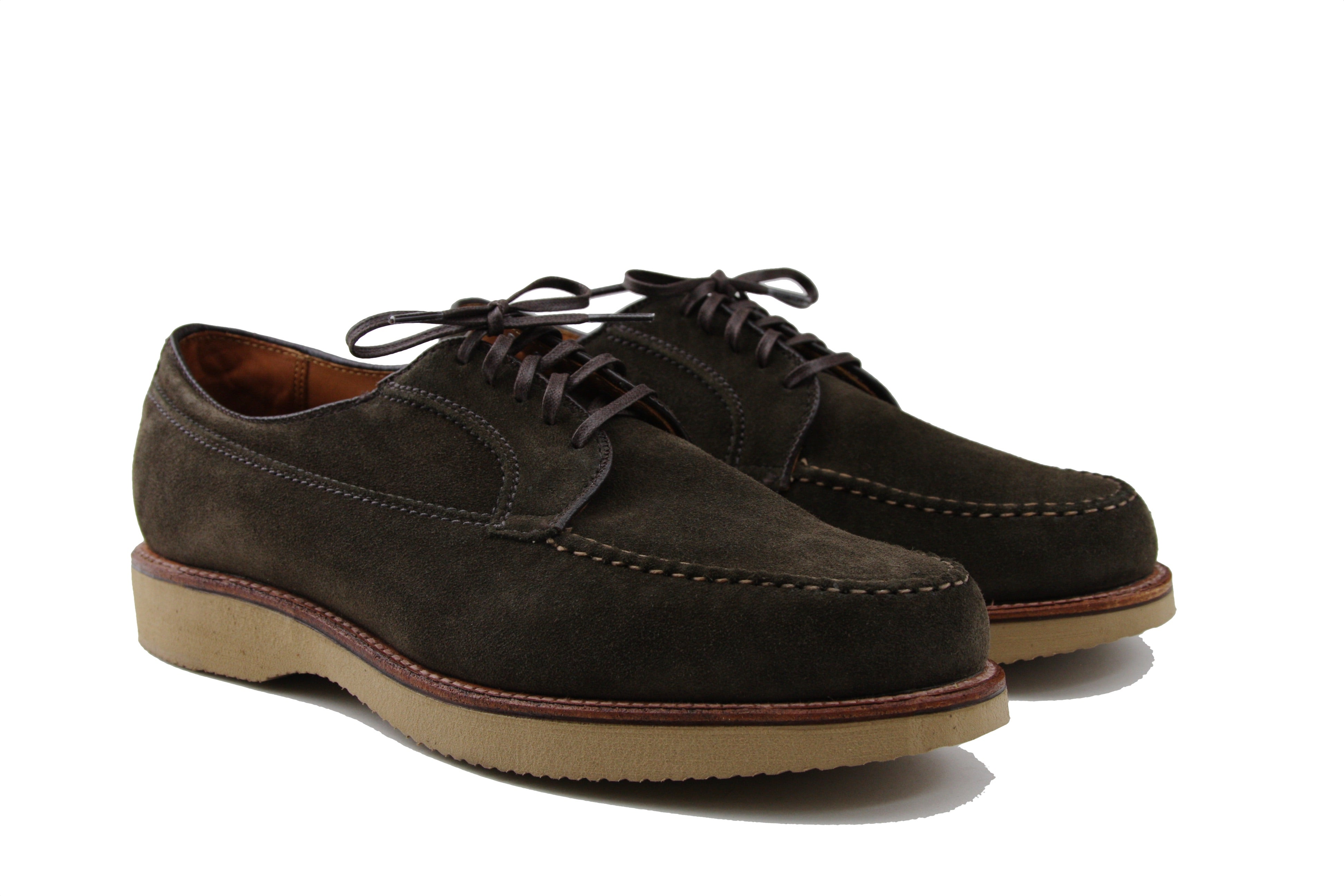 Alden Loden Suede Ranger Mocc on Wedge Sole