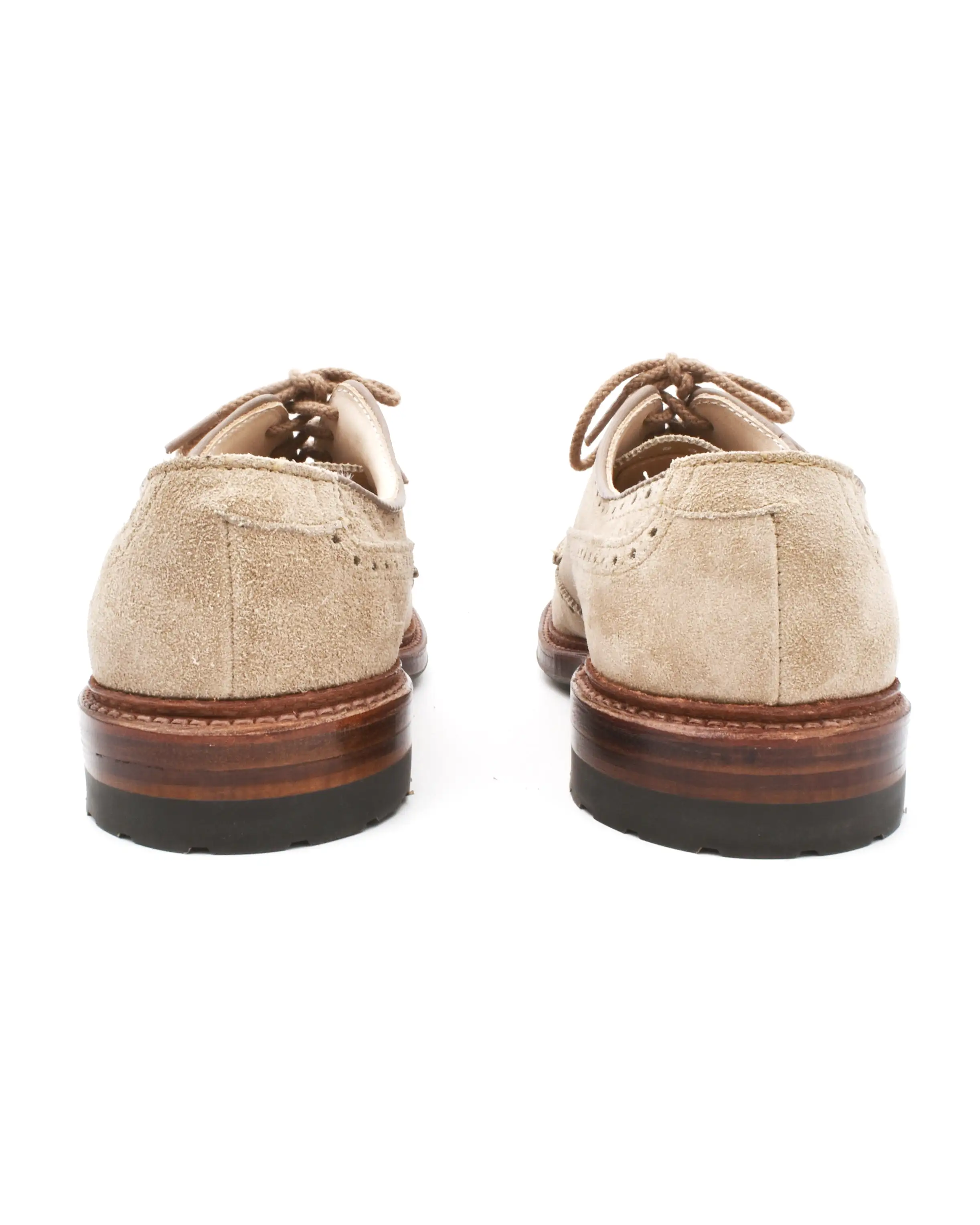 Alden Milkshake Suede Short Wing Blutcher