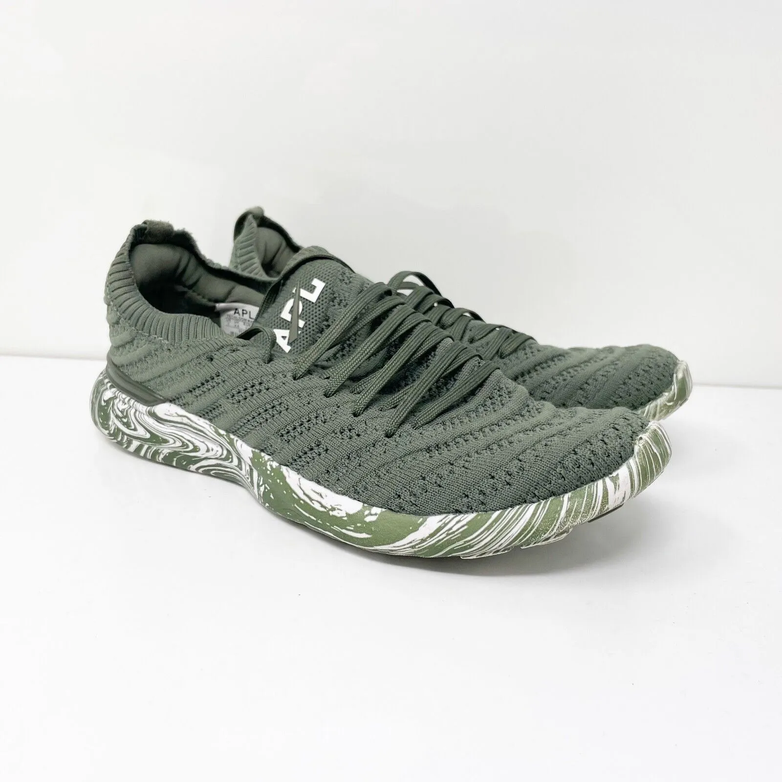 APL Womens Techloom Wave 0821XC Green Running Shoes Sneakers Size 7