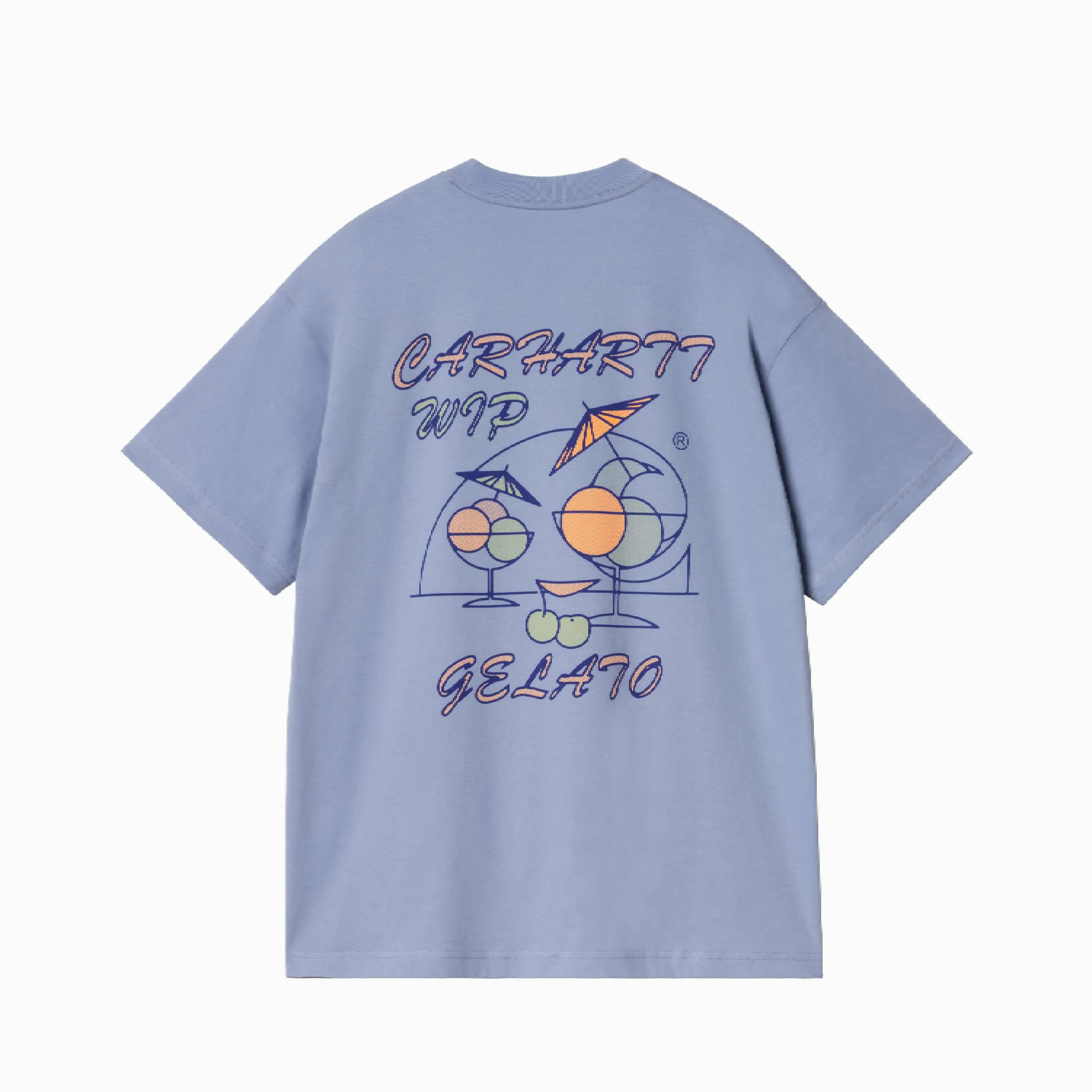 CARHARTT WIP GELATO T-SHIRT CHARM BLUE - I033668