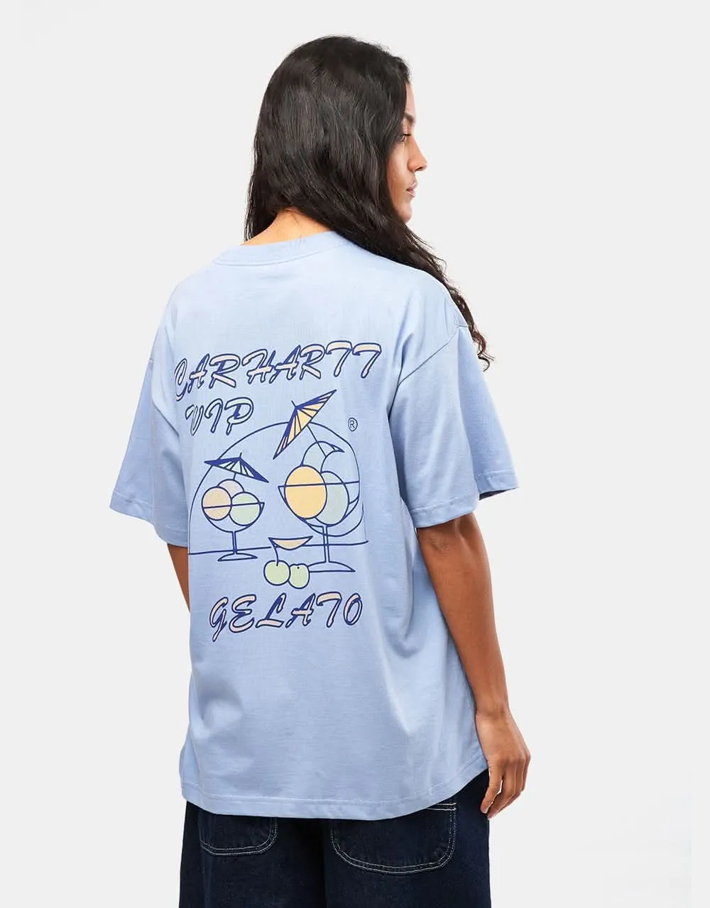 Carhartt WIP S/S Gelato T-Shirt - Charm Blue