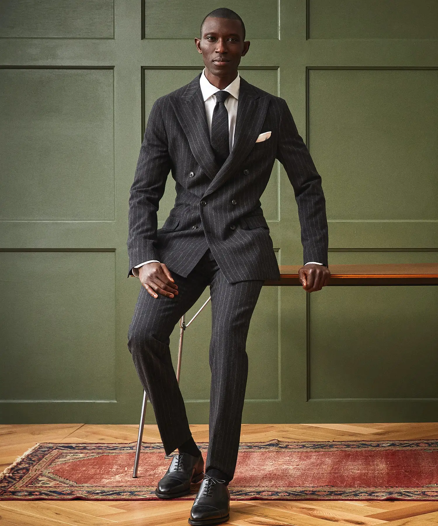 Charcoal Pinstripe Sutton Suit Pant