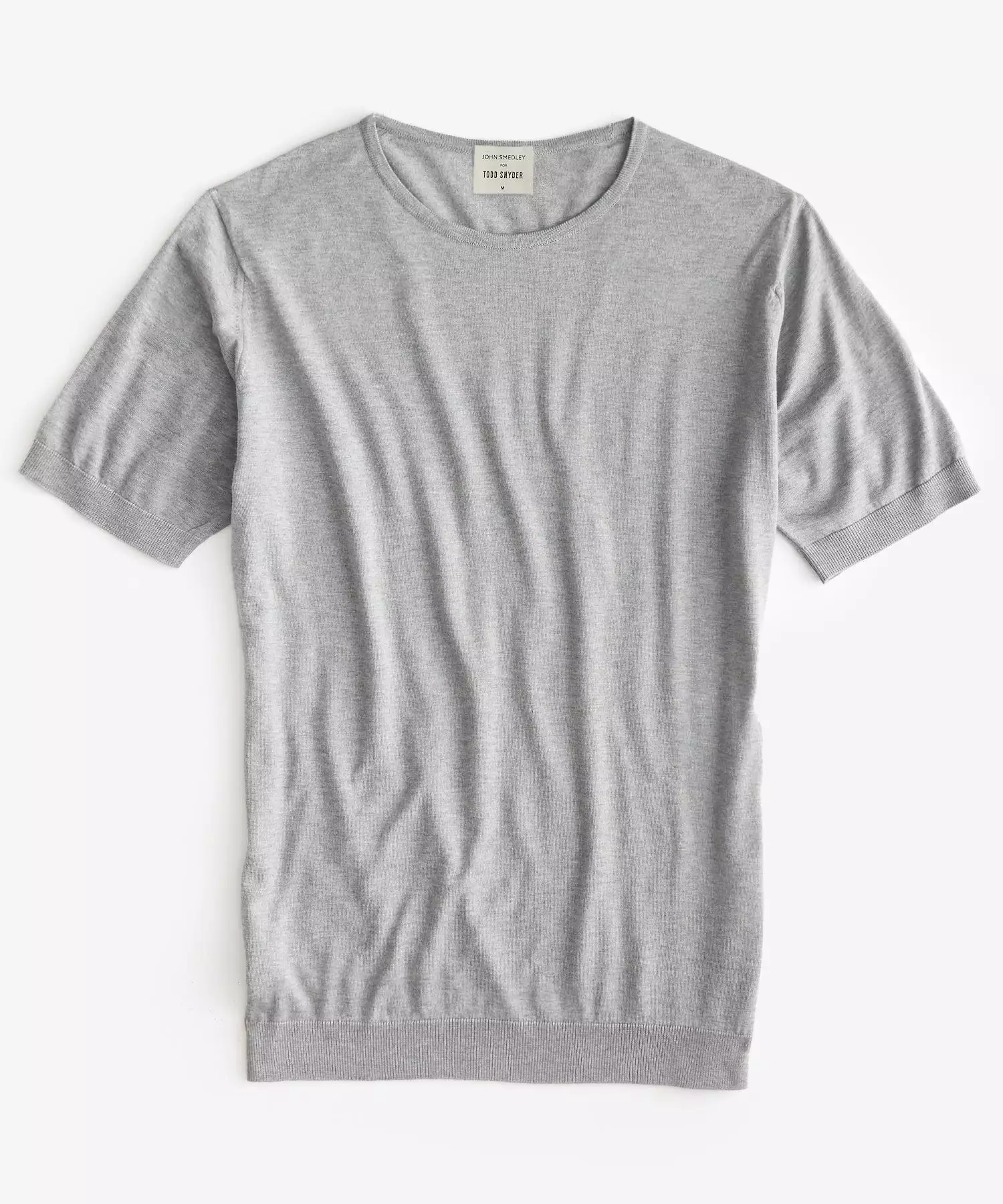 John Smedley x Todd Snyder Belden Tee In Silver