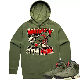 Jordan 6 Cactus Jack 6s Hoodie to Match - OLIVE MOF