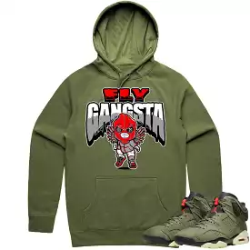 Jordan 6 Cactus Jack 6s Hoodie to Match - RED FLY GANGSTA