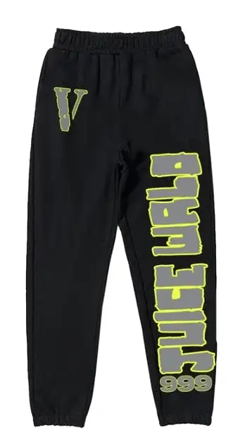 Juice Wrld x Vlone Legend Sweatpants Black/Grey/Yellow