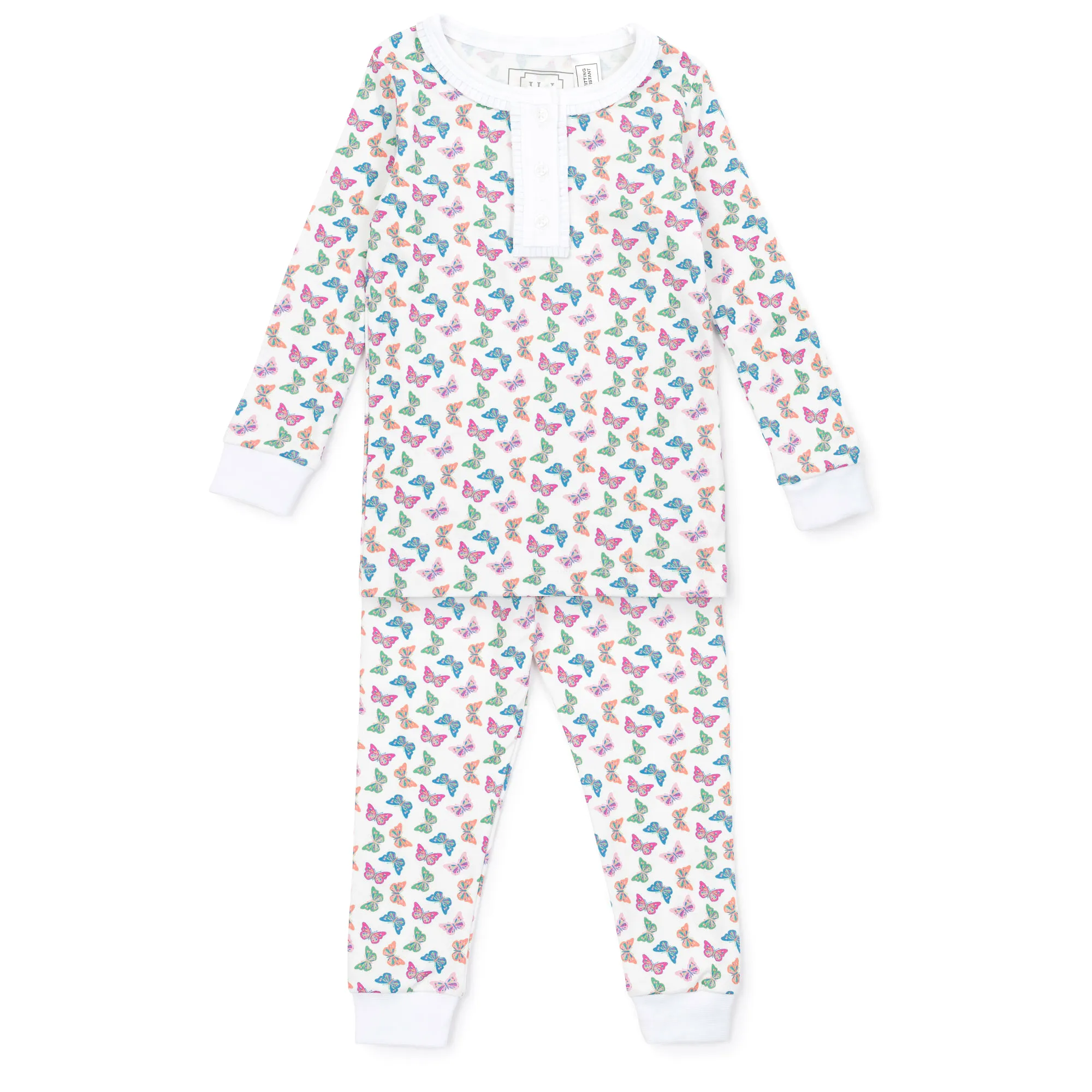 Lila and Hayes - Alden Pajama Set - Bright Butterflies