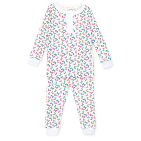 Lila and Hayes - Alden Pajama Set - Bright Butterflies