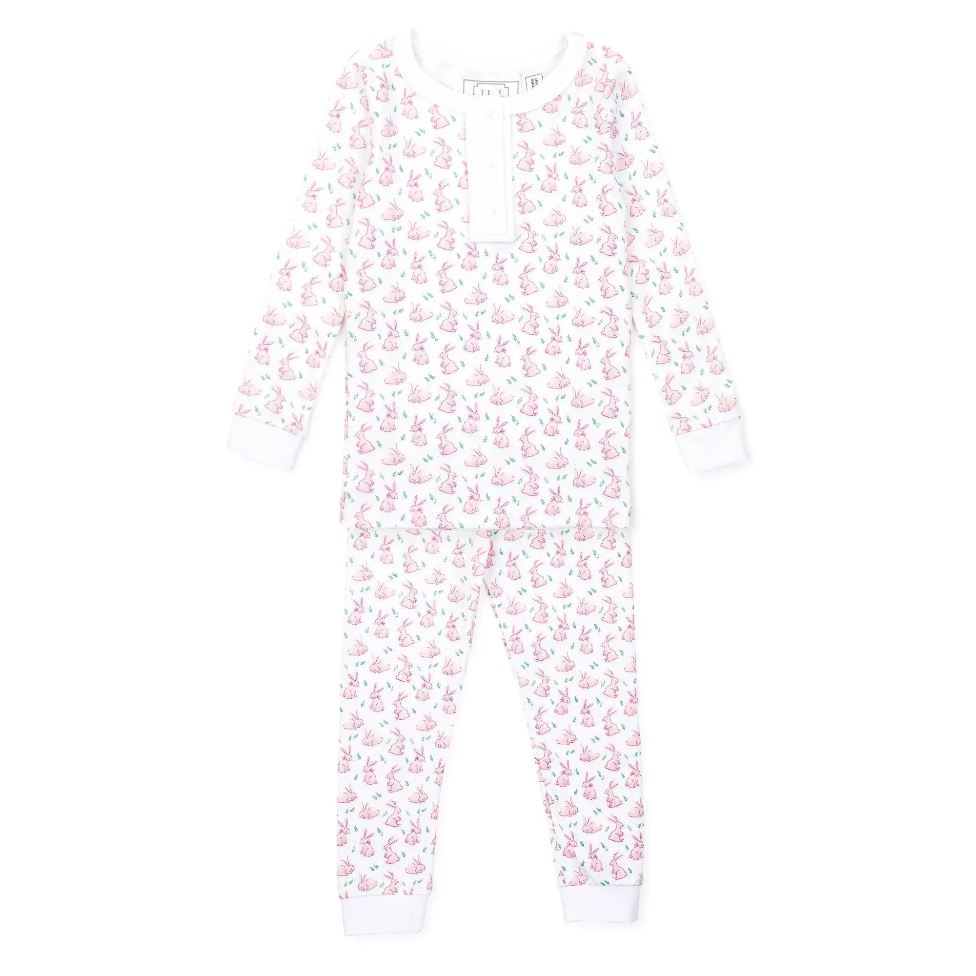 Lila and Hayes - Alden Pajama Set - Bunny Hop Pink