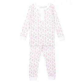 Lila and Hayes - Alden Pajama Set - Bunny Hop Pink