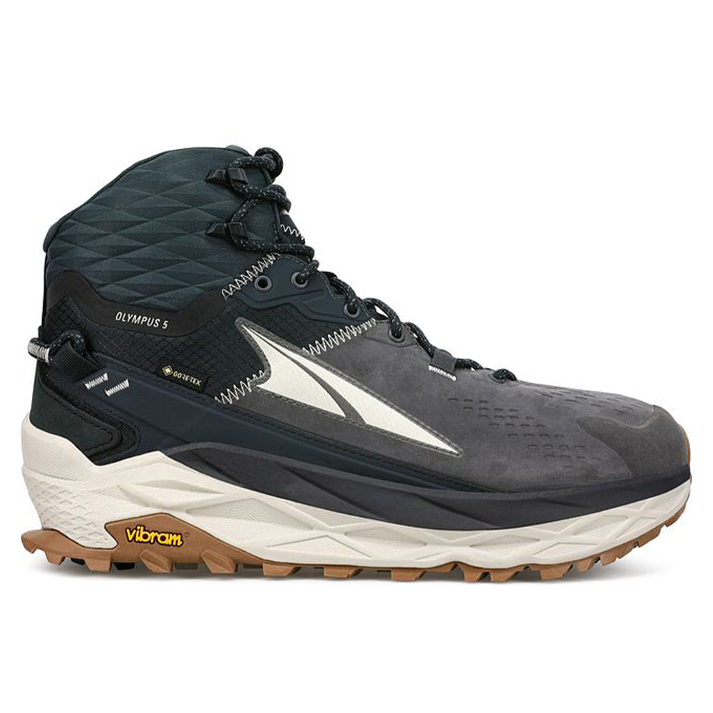 Men's Altra Olympus 5 Hike Mid GTX, Black/Gray, 10 D