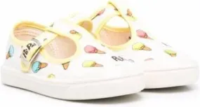 Pèpè Sam pam gelato-print sneakers White