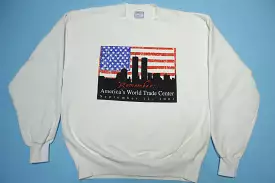 Remember World Trade Center 9/11 2001 Memorial Vintage Y2K Crewneck Sweatshirt