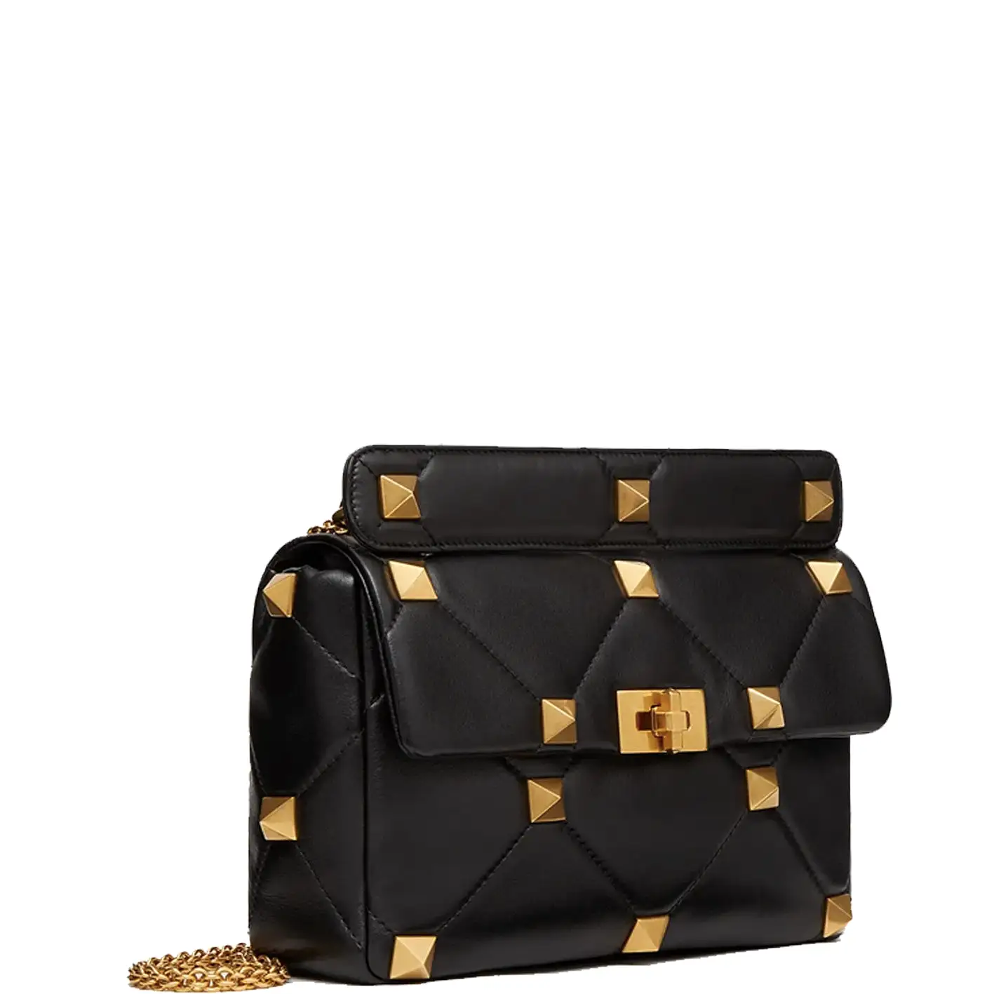 Roman Stud Large Bag, Black