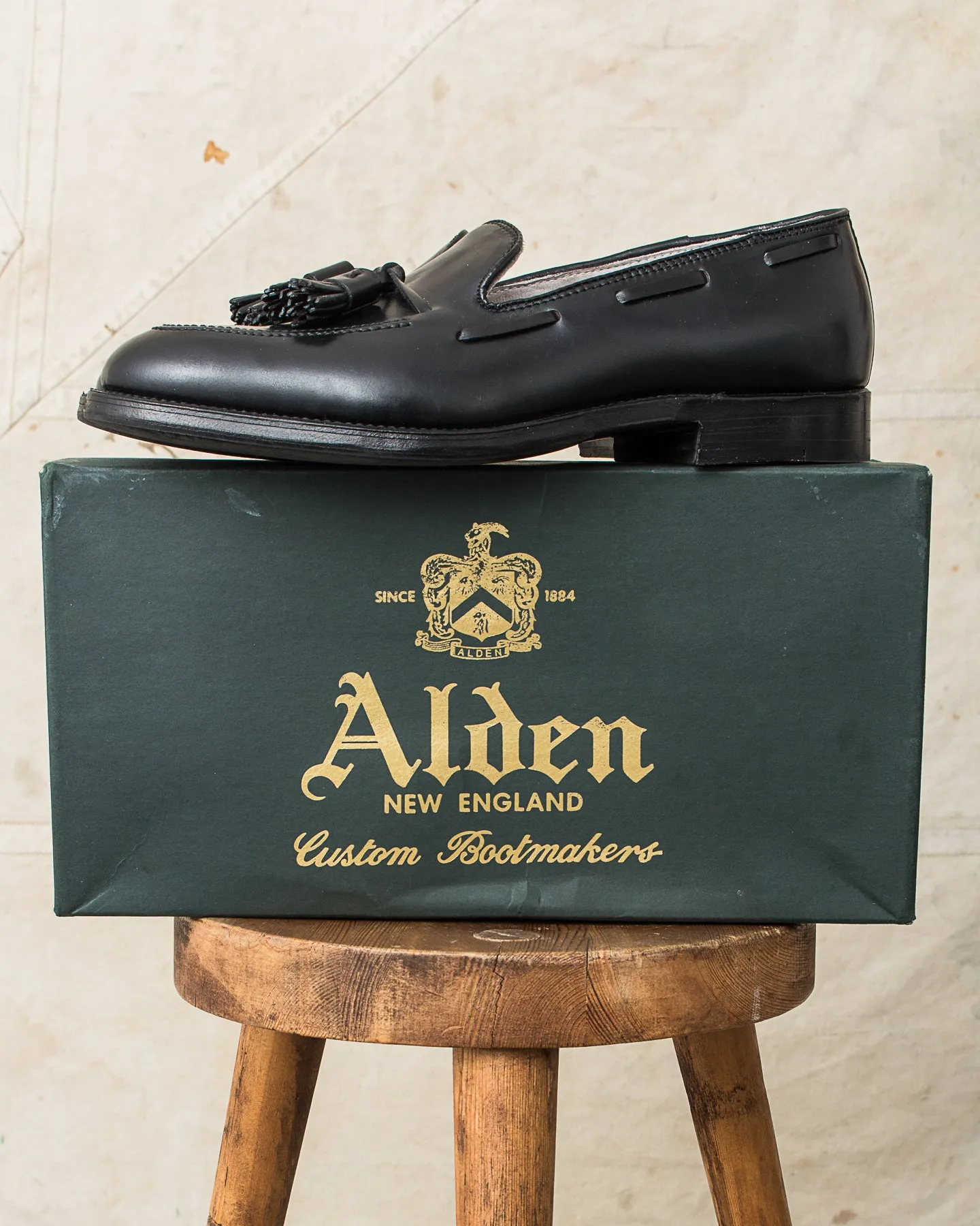 Second Hand Alden Style 664 Tassel Mocc Black Shell Cordovan Size US 8,5 D