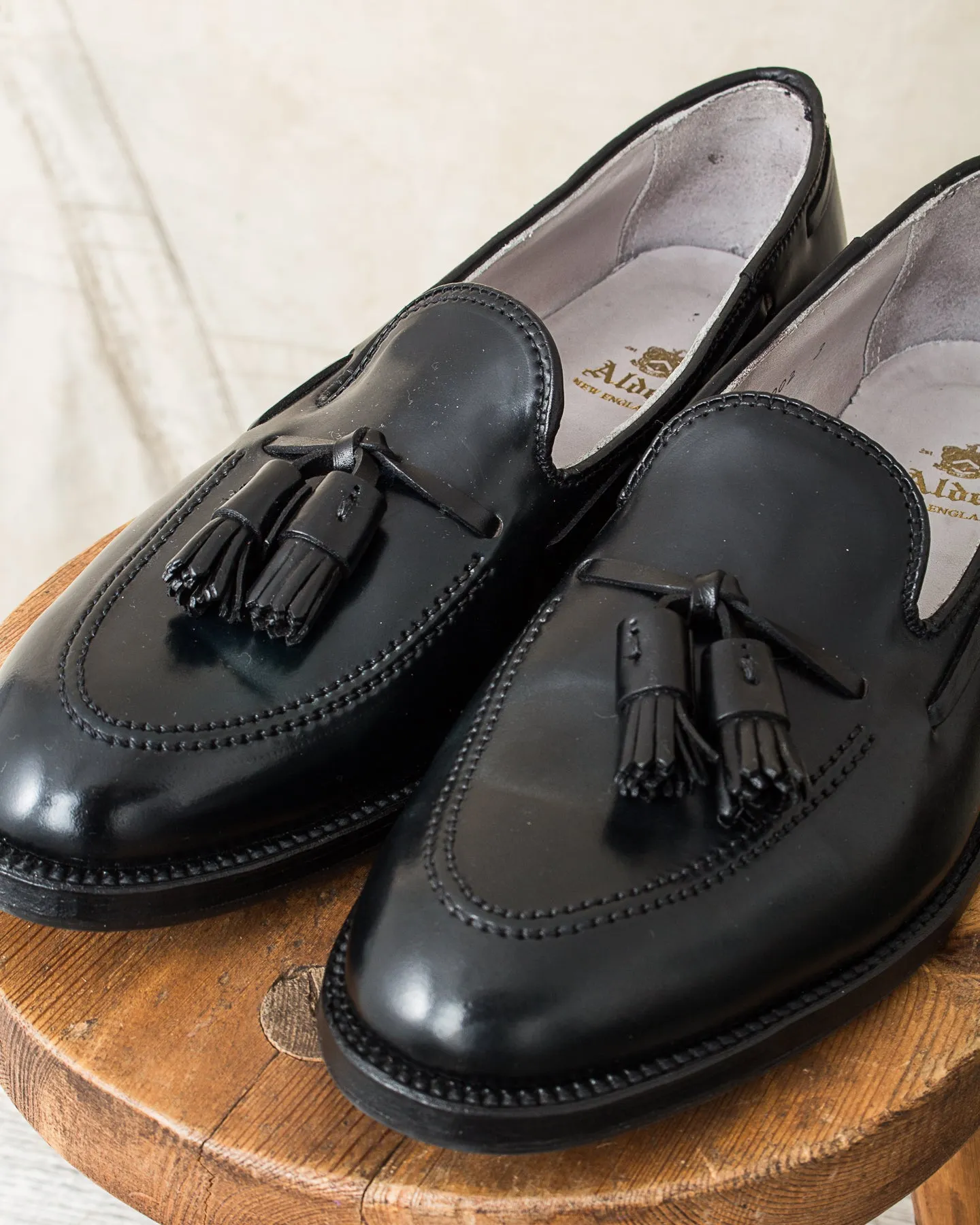 Second Hand Alden Style 664 Tassel Mocc Black Shell Cordovan Size US 8,5 D