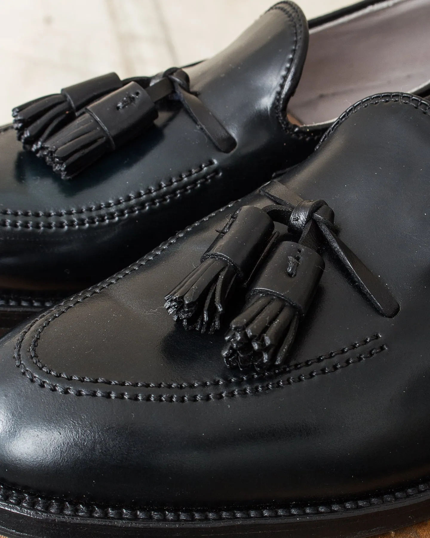 Second Hand Alden Style 664 Tassel Mocc Black Shell Cordovan Size US 8,5 D