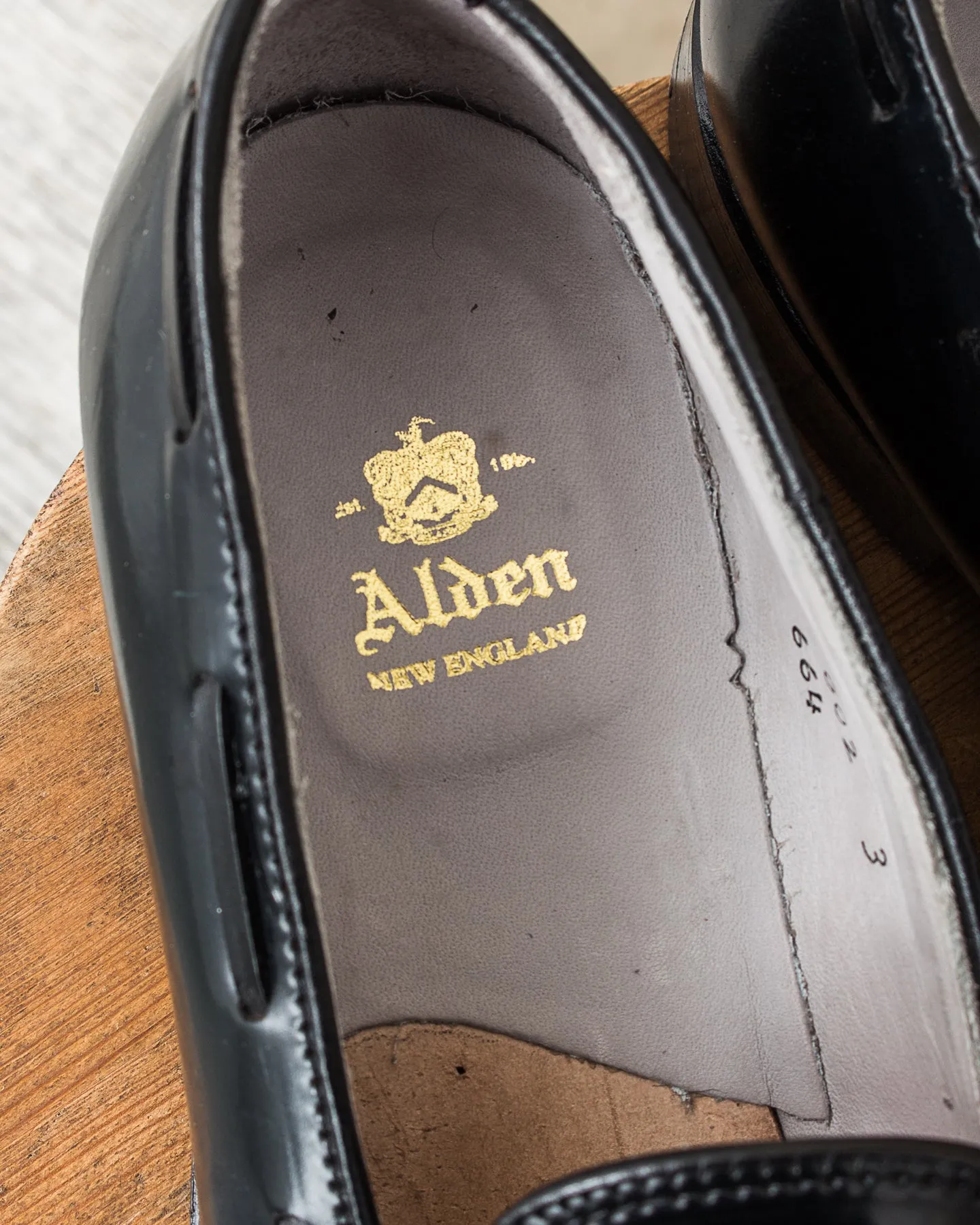 Second Hand Alden Style 664 Tassel Mocc Black Shell Cordovan Size US 8,5 D