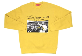 Supreme Antihero Pope Crewneck Mustard