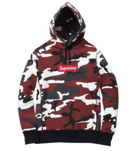 Supreme Box Logo Pullover Red Camo