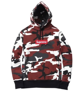 Supreme Box Logo Pullover Red Camo