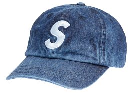 Supreme Kevlar Denim S Logo 6-Panel Indigo