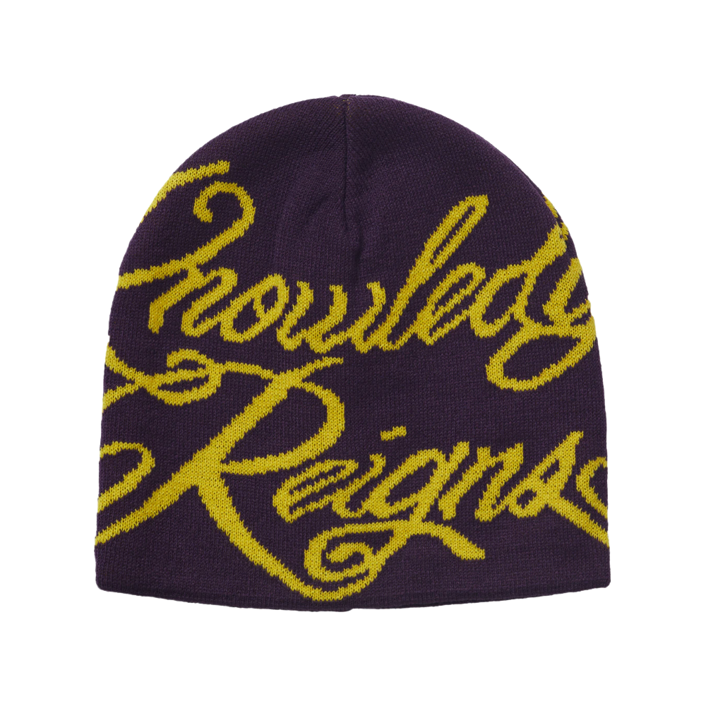 Supreme Knowledge Reigns Beanie Purple