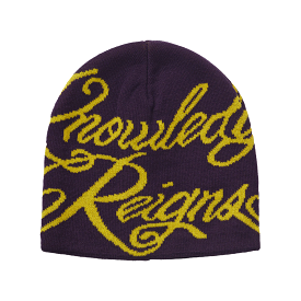 Supreme Knowledge Reigns Beanie Purple