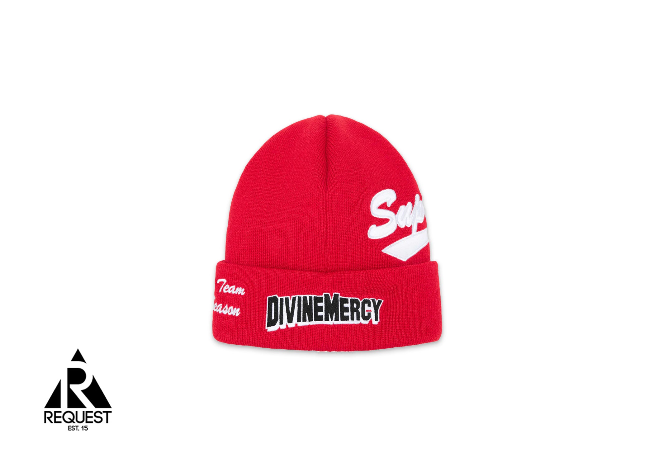 Supreme New Era Salvation Beanie Red