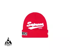 Supreme New Era Salvation Beanie Red