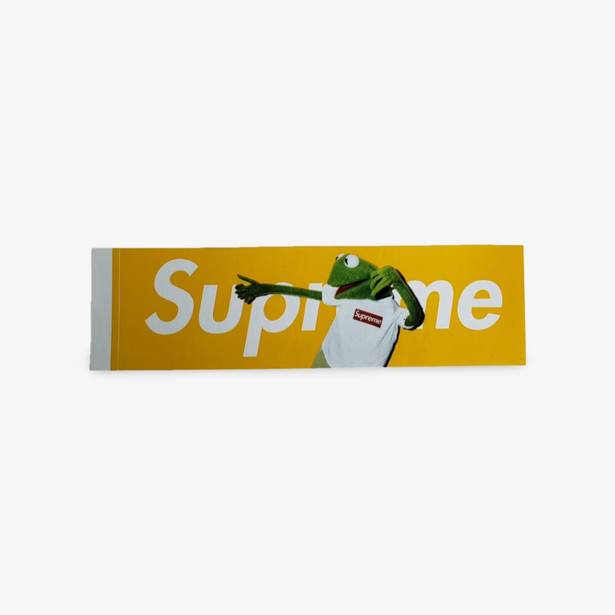 Supreme Sticker 'Box Logo Kermit The Frog' Yellow 2008