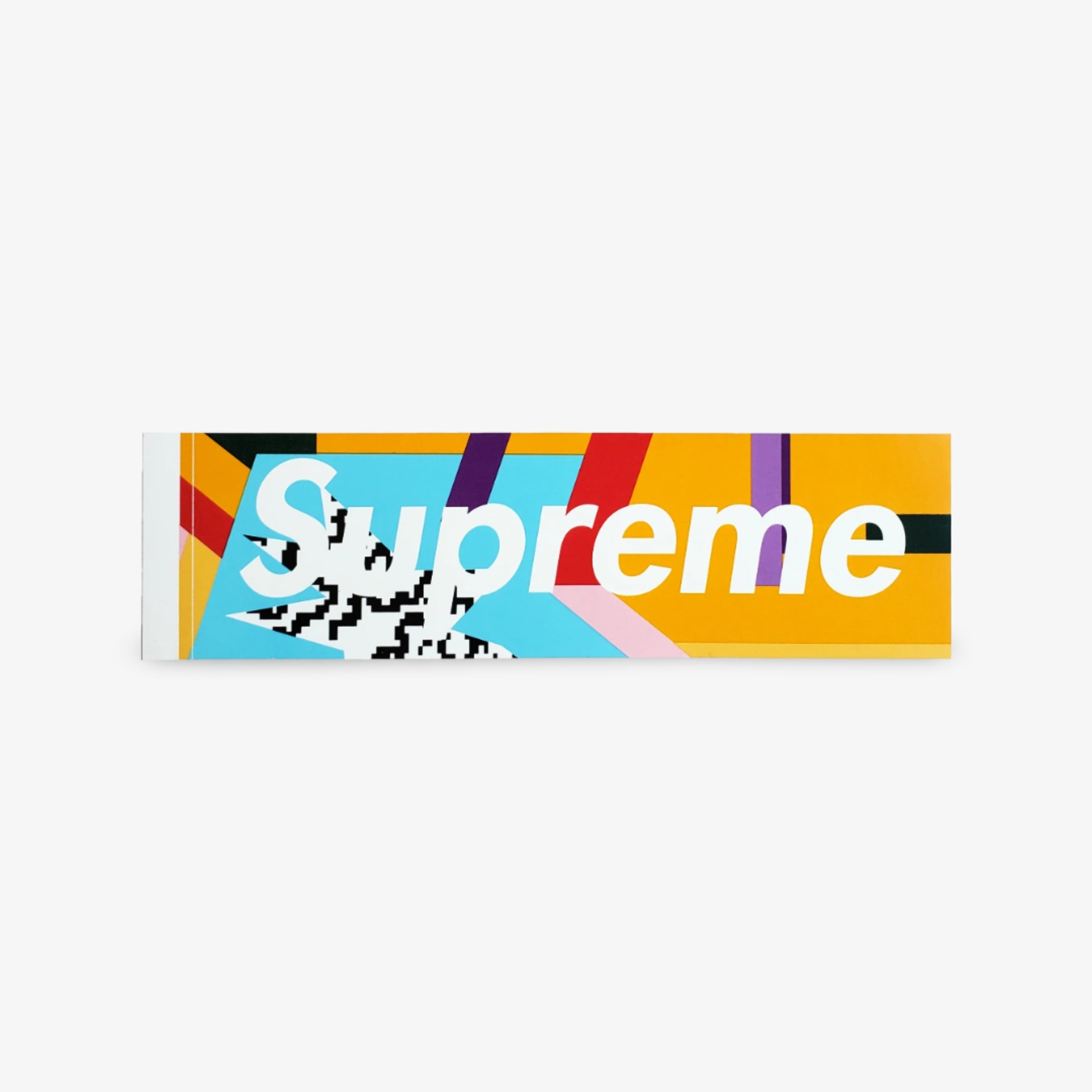 Supreme Sticker 'Box Logo Mendini' (Set of 2) Pink / Orange SS16