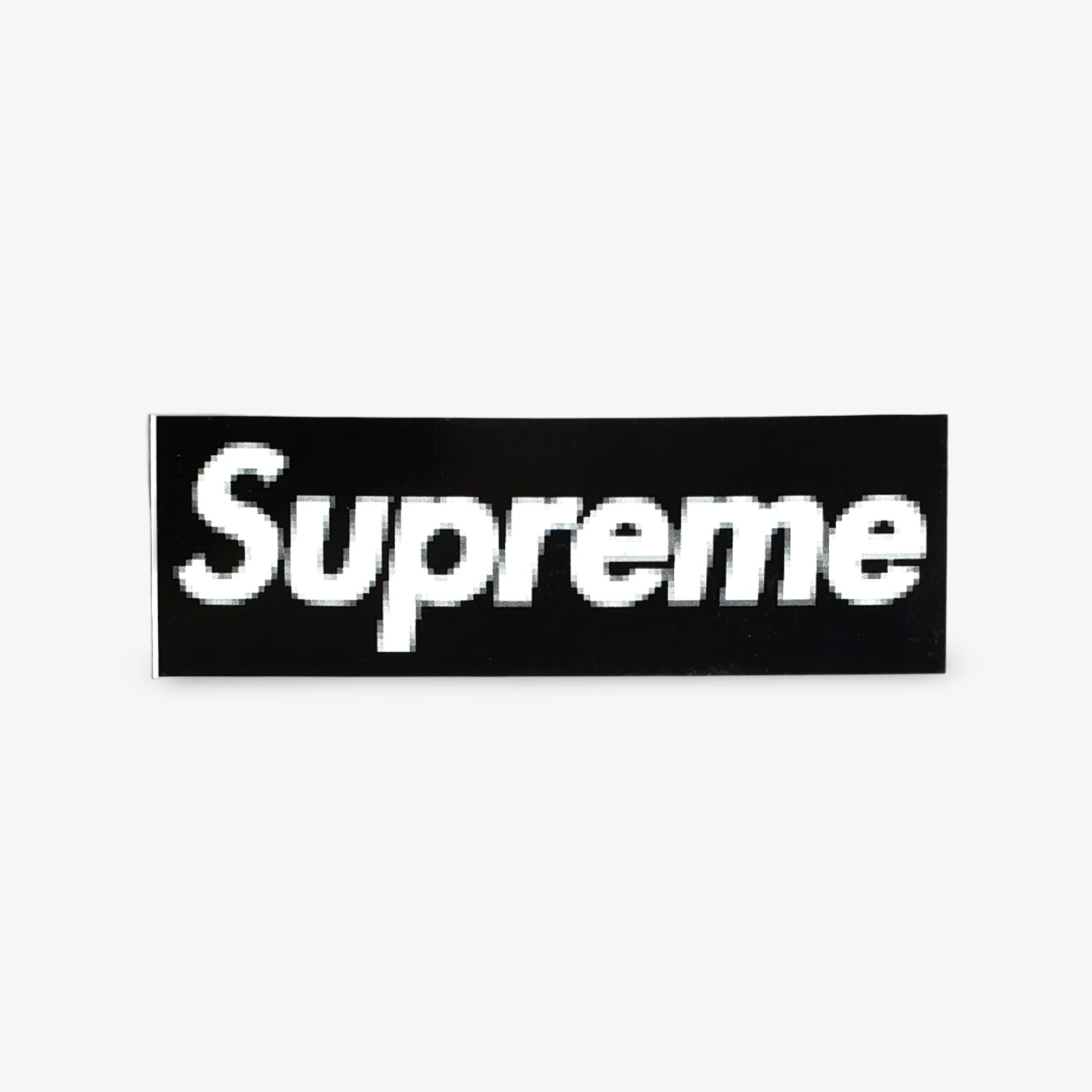 Supreme Sticker 'Box Logo Pixelated' (Set of 3) Black / Red / Olive Green 2000