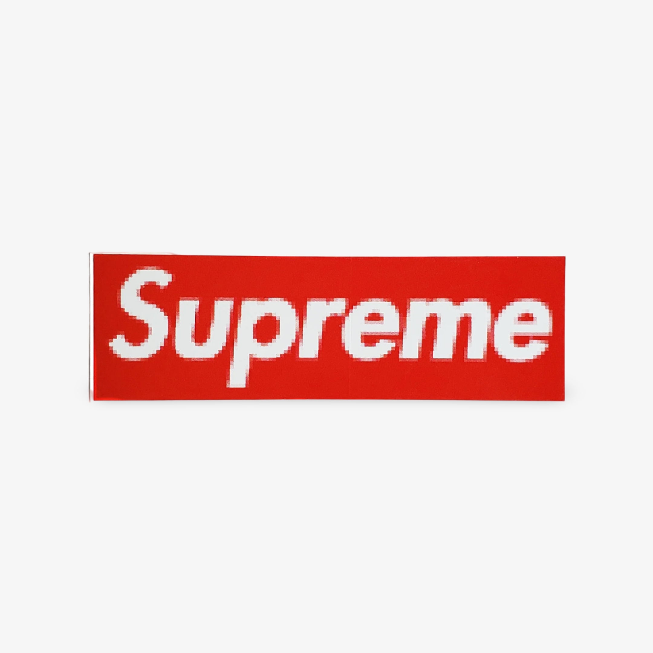 Supreme Sticker 'Box Logo Pixelated' (Set of 3) Black / Red / Olive Green 2000