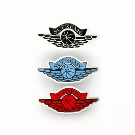 Supreme Sticker 'Michael Jordan Wings Logo' (Set of 3) Black / UNC Blue / Red (Standard) 1998