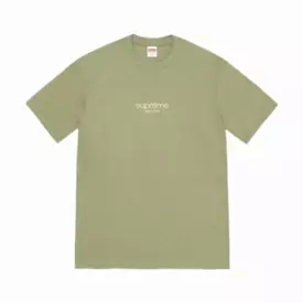 Supreme Tee 'Classic Logo' Light Olive SS22